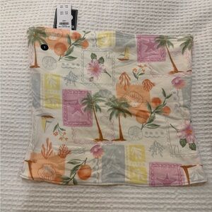 Tropical Print Tube Top